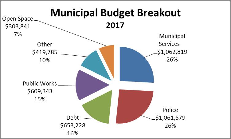 Municipal Budget Expesne Breakout Pir Chart